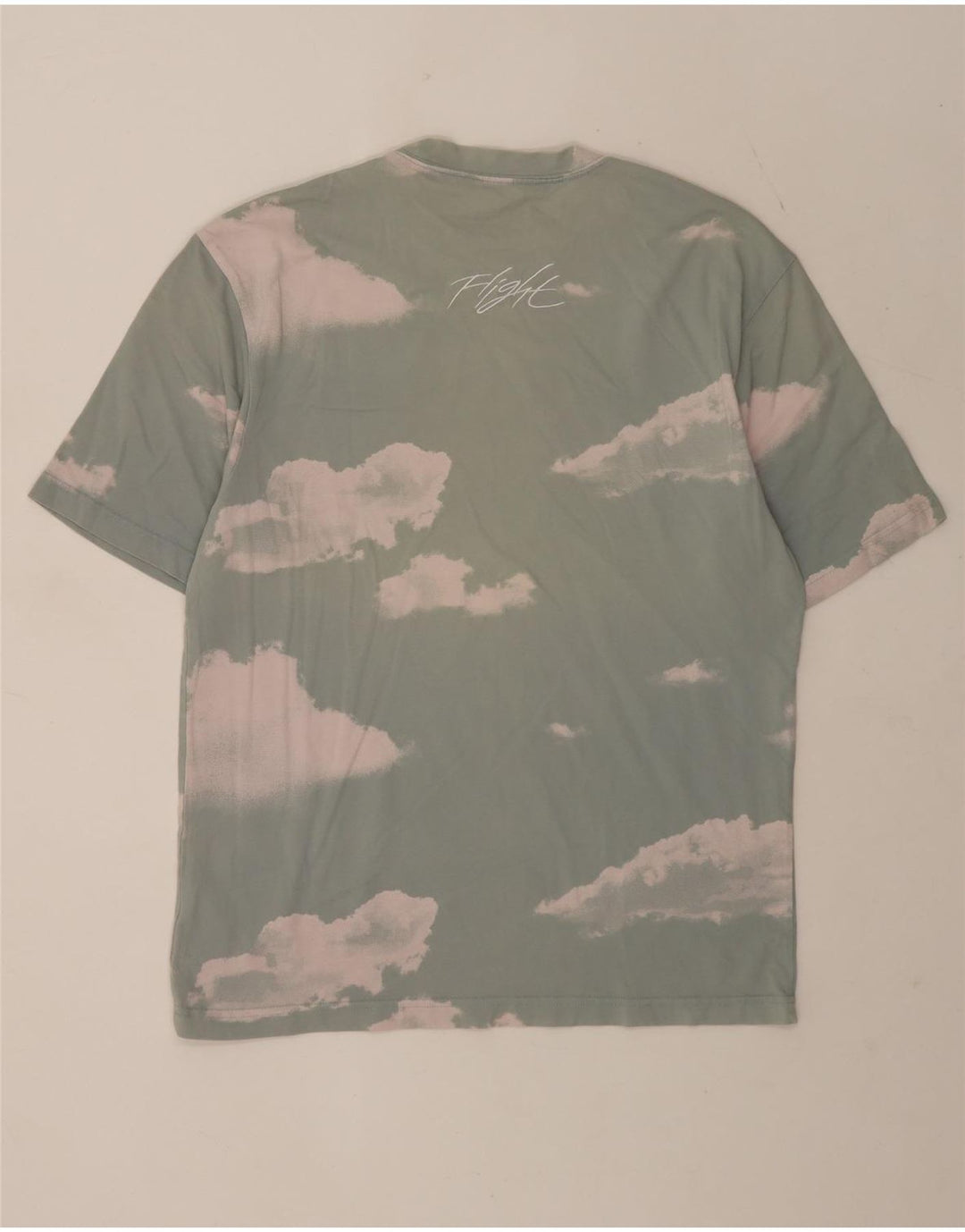 T-shirt grafica da uomo Jordan Top in cotone tie-dye verde medio