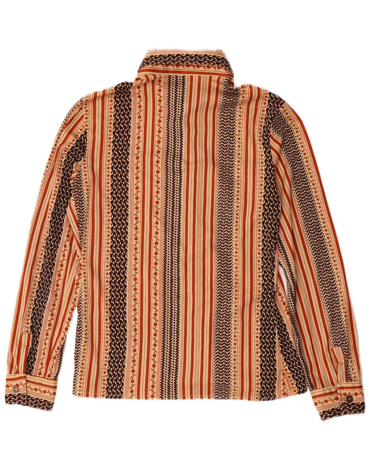 Camicia Donna VINTAGE IT 50 XL Beige a Righe