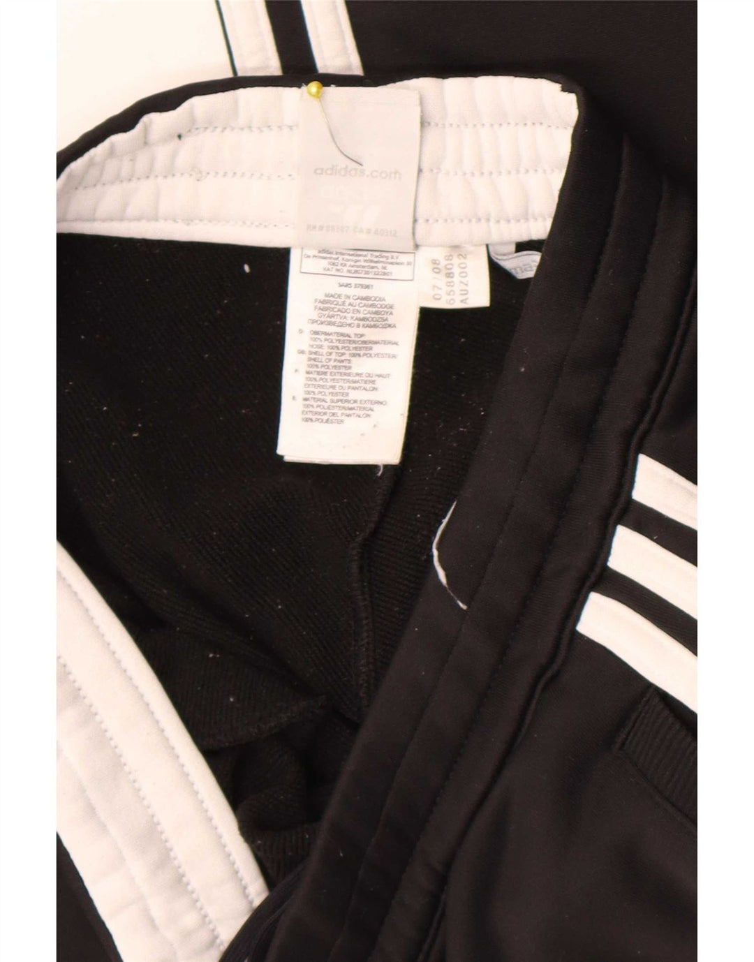 Pantaloni della tuta da donna Adidas Clima 365 UK 8 Small Poliestere nero