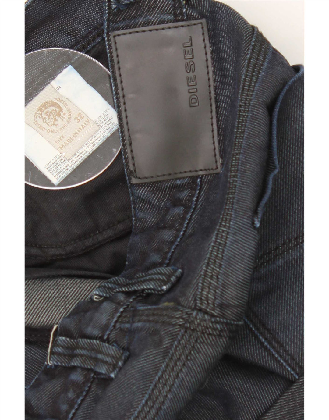 Jeans slim da uomo Diesel W32 L33 in cotone blu navy