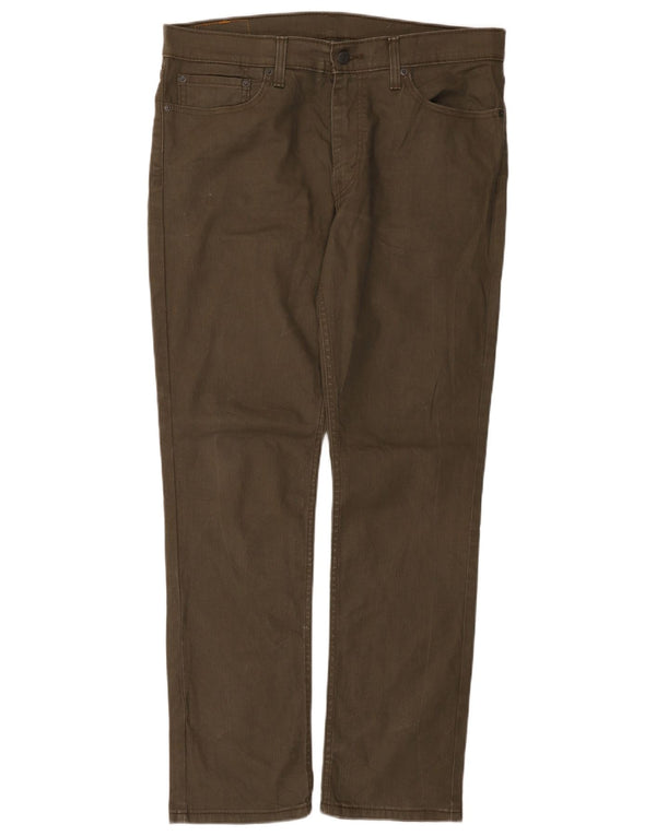 Levi's Uomo 511 Pantaloni Casual Slim W36 L32 Cotone Kaki