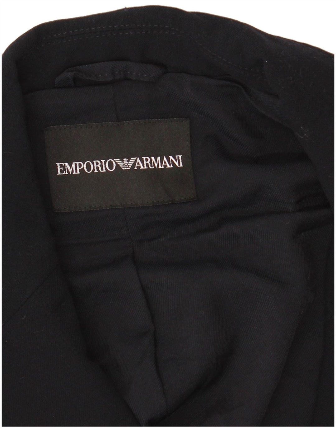 Giacca blazer da donna a 2 bottoni Emporio Armani UK 8 Small Blu Navy