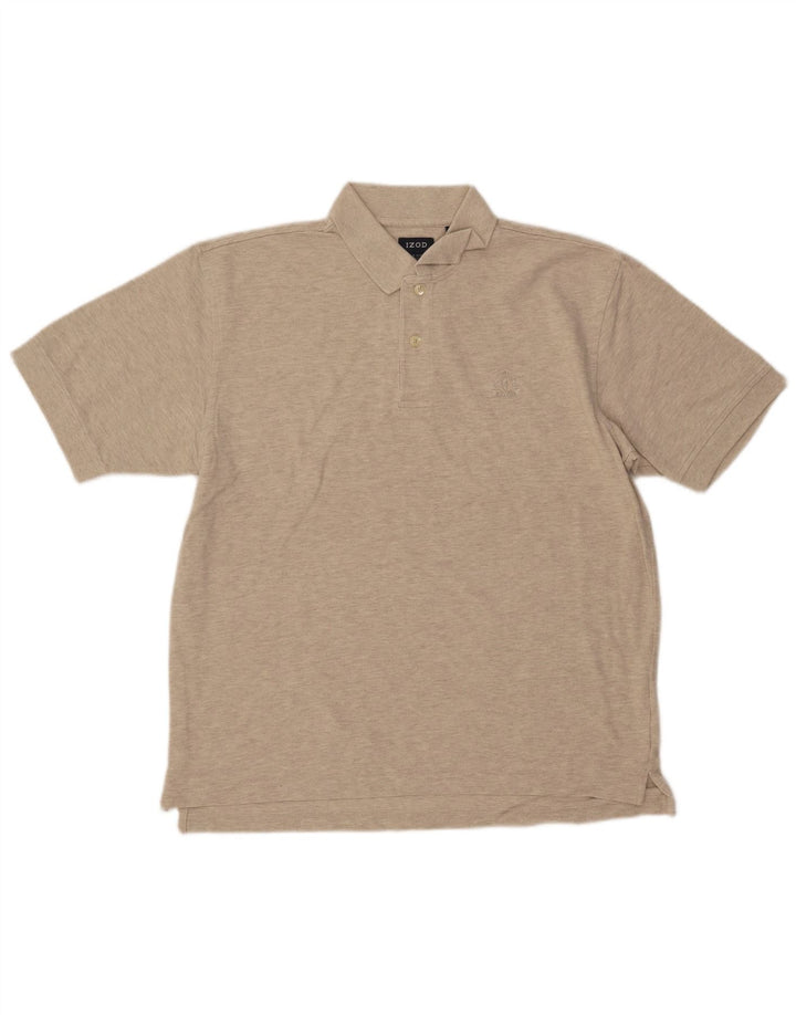 Polo da uomo IZOD in cotone screziato beige medio