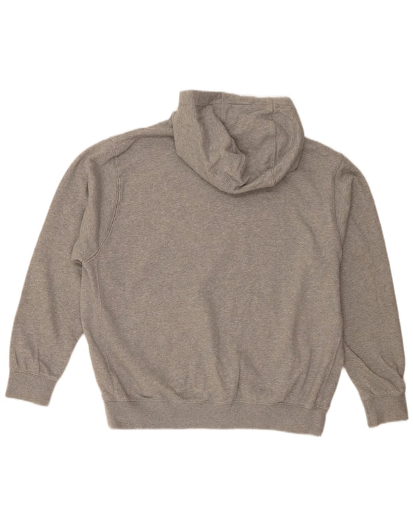 Felpa con cappuccio da uomo Nike Large in cotone grigio
