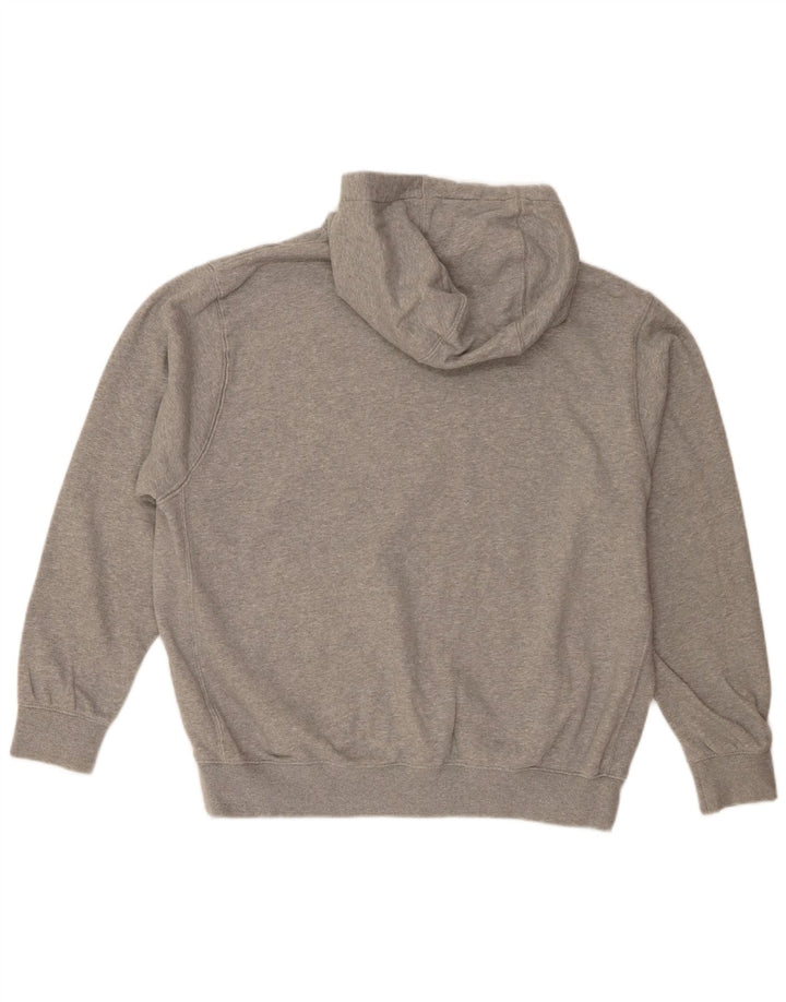 Felpa con cappuccio da uomo Nike Large in cotone grigio