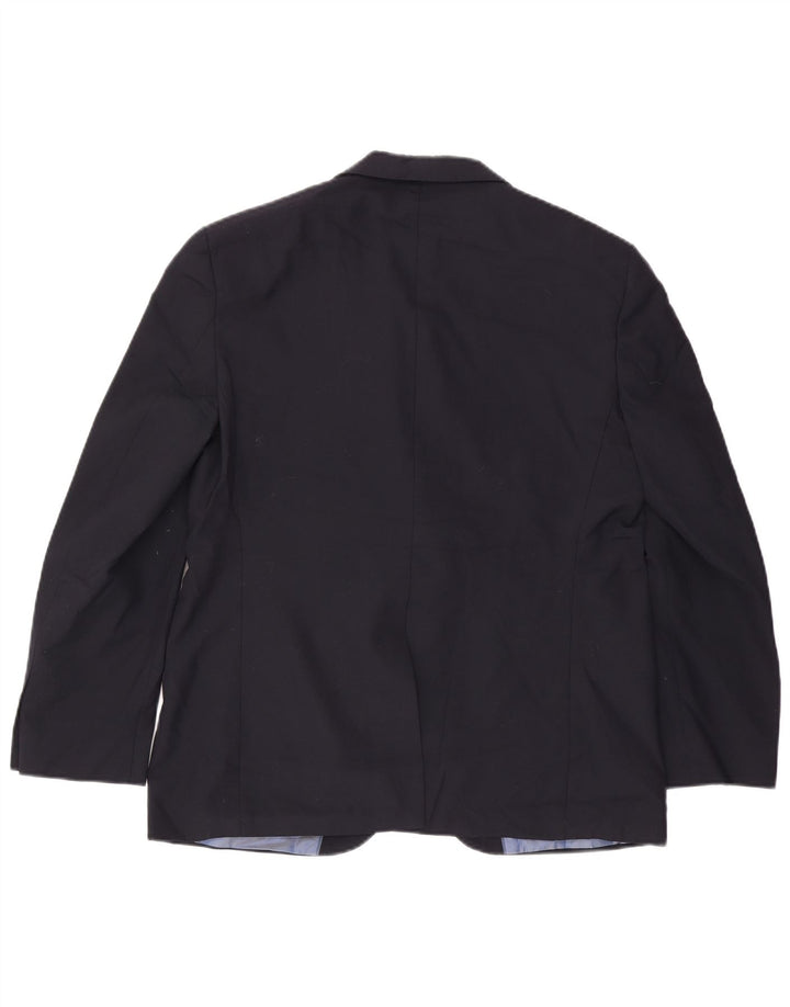 Giacca blazer a 2 bottoni da uomo Marks & Spencer UK 42 Large in lana blu navy