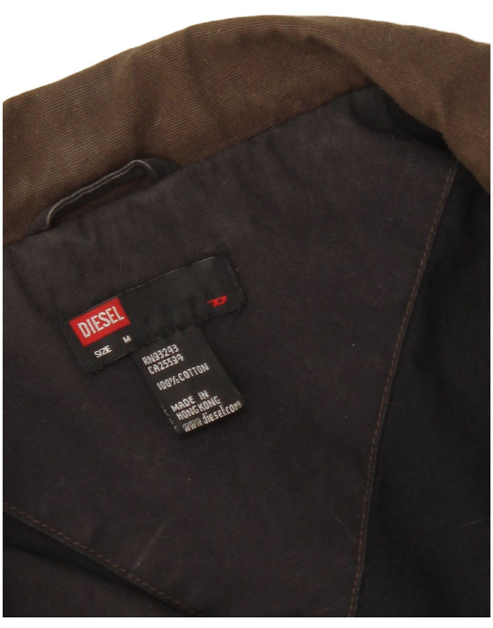 Giacca blazer da donna a 3 bottoni Diesel UK 12 cotone nero medio