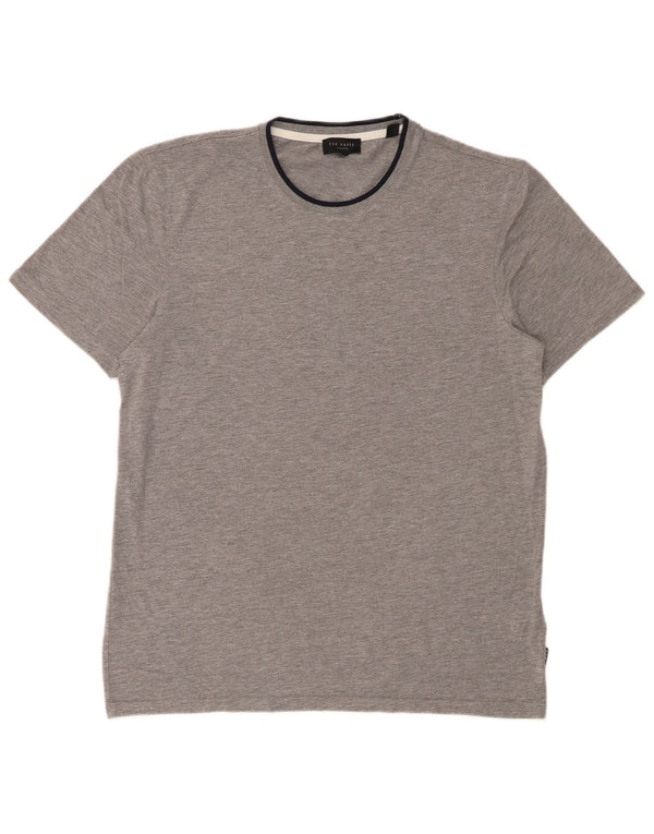 T-shirt da uomo Ted Baker taglia superiore 3 poliestere grigio medio