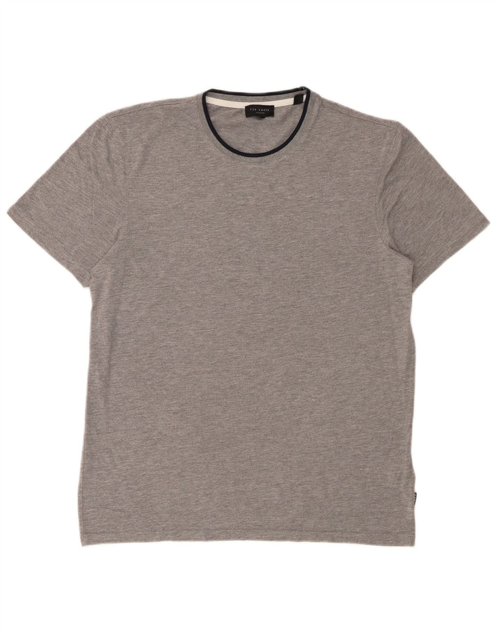 T-shirt da uomo Ted Baker taglia superiore 3 poliestere grigio medio