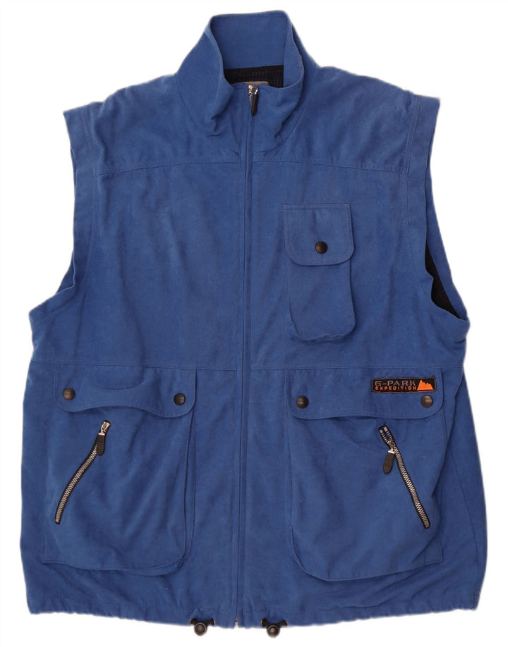 Gilet multiuso da uomo Greenstone Park UK 42 XL Blu