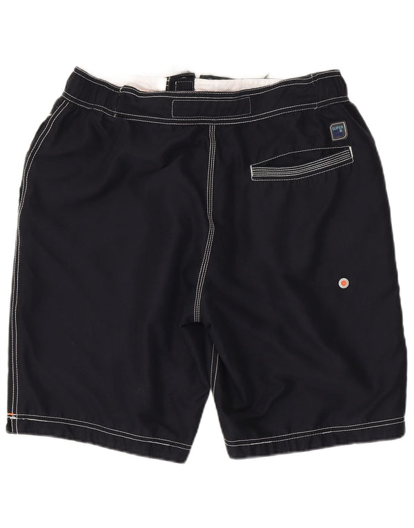 Pantaloncini da bagno grafici da uomo Superdry XL poliestere blu navy