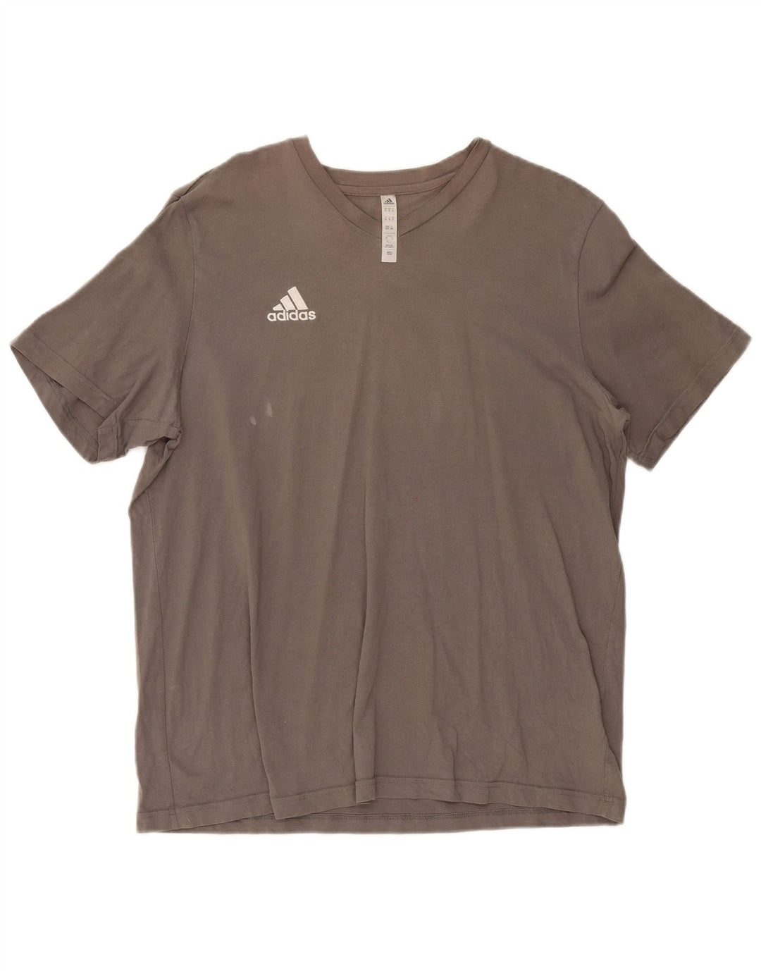 T-shirt Adidas da uomo Top XL in cotone grigio