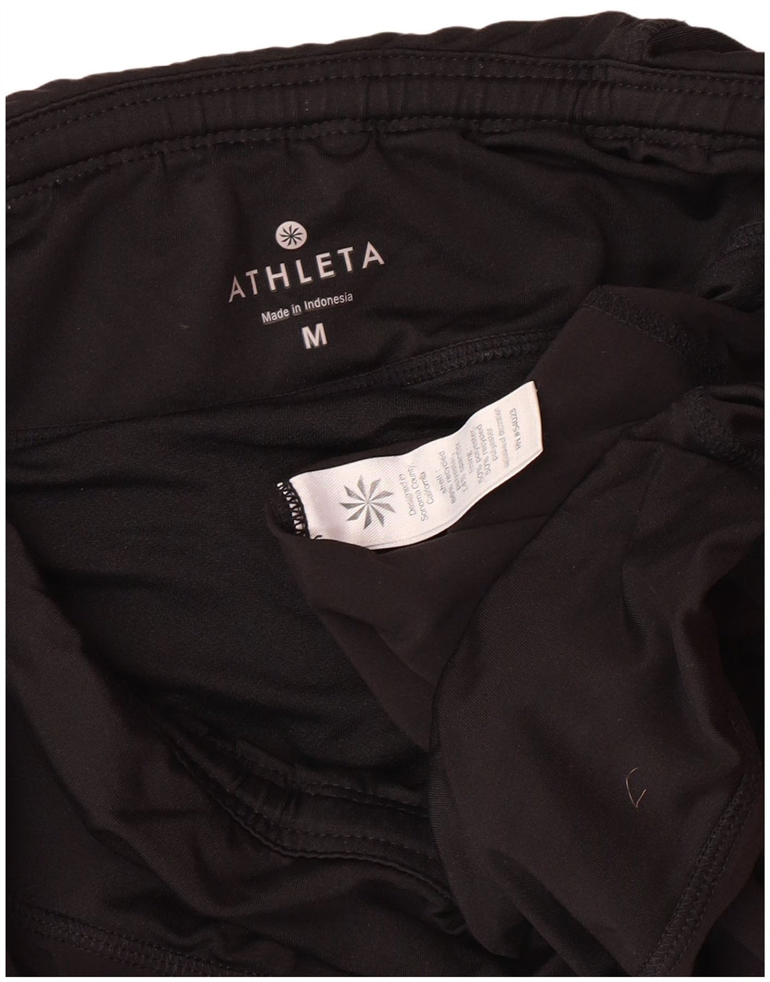 Pantaloncini sportivi da donna ATHLETA UK 12 Medium Nero Poliestere