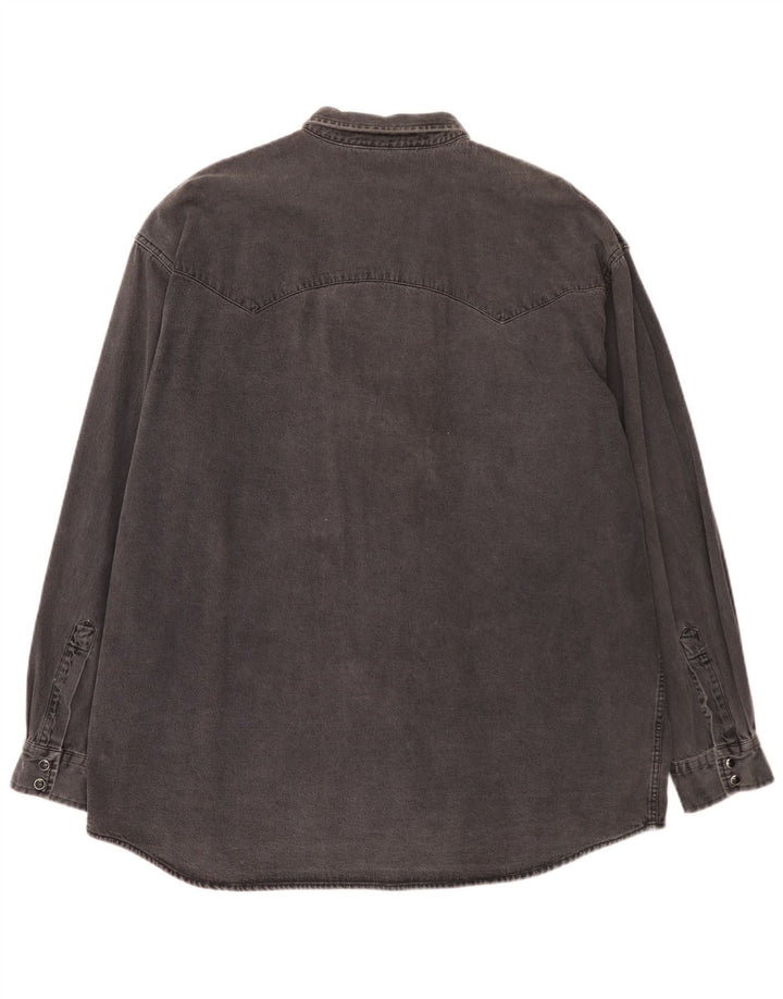 Camicia di jeans Lee Riders da uomo XL in cotone grigio