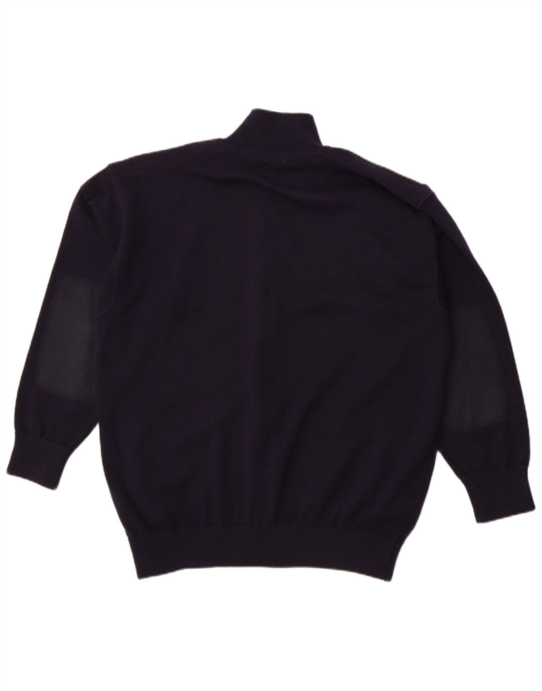 BLUE DRAKE Maglione cardigan da uomo XL in lana blu navy