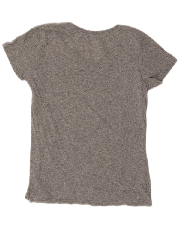 T-shirt grafica Nike da donna slim fit, taglia UK 14, grande, grigio chiazzato