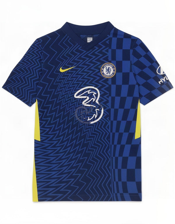 T-shirt grafica da ragazzo Nike Chelsea FC 13-14 anni XL Blu geometrica