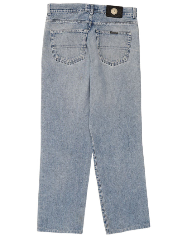 Jeans Straight Uomo Trussardi W33 L29 Cotone Blu