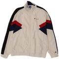 CHAMPION Giacca da tuta grafica da uomo XL in poliammide color block bianco