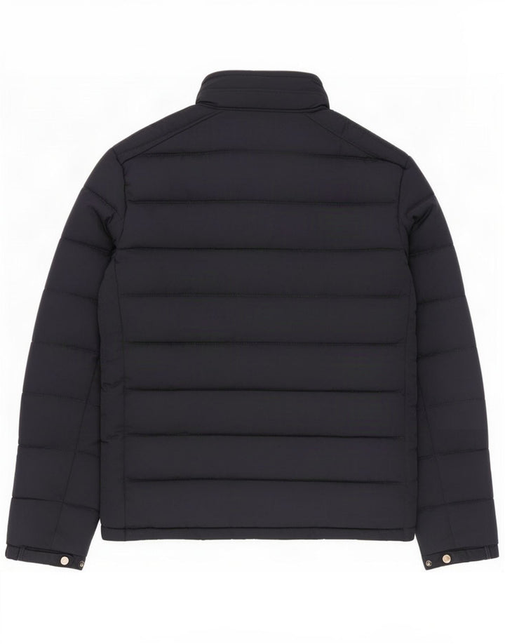 Giacca imbottita con cappuccio da uomo Zara UK 38 medio blu navy