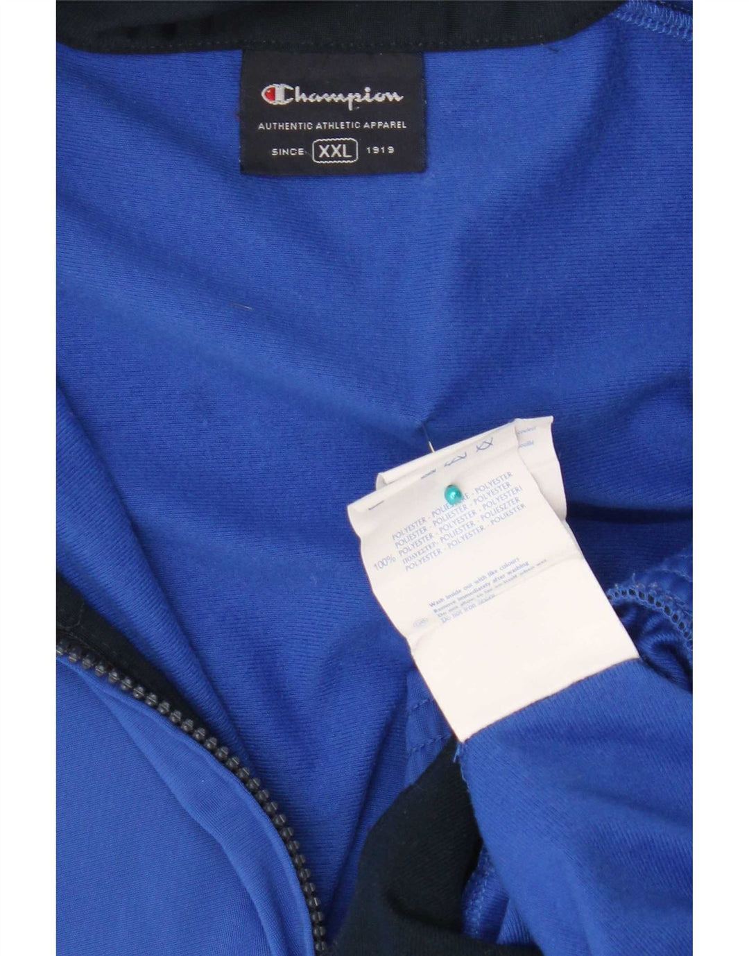 Giacca da tuta da uomo Champion 2XL blu poliestere