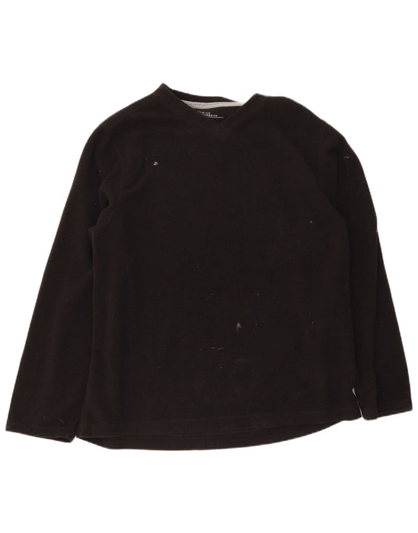 Maglione in pile da uomo Marks & Spencer grande poliestere nero