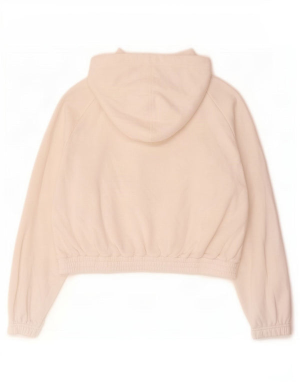 Felpa con cappuccio oversize con grafica Jordan da donna UK 10 Small Cotone bianco