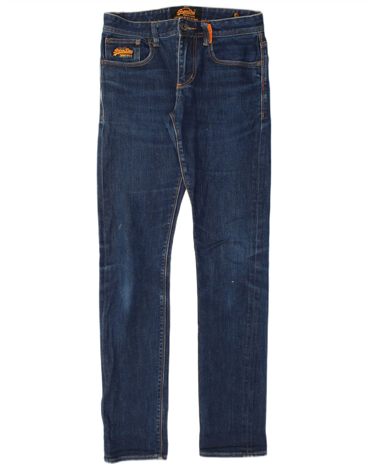 Jeans slim da uomo Superdry W28 L32 cotone blu