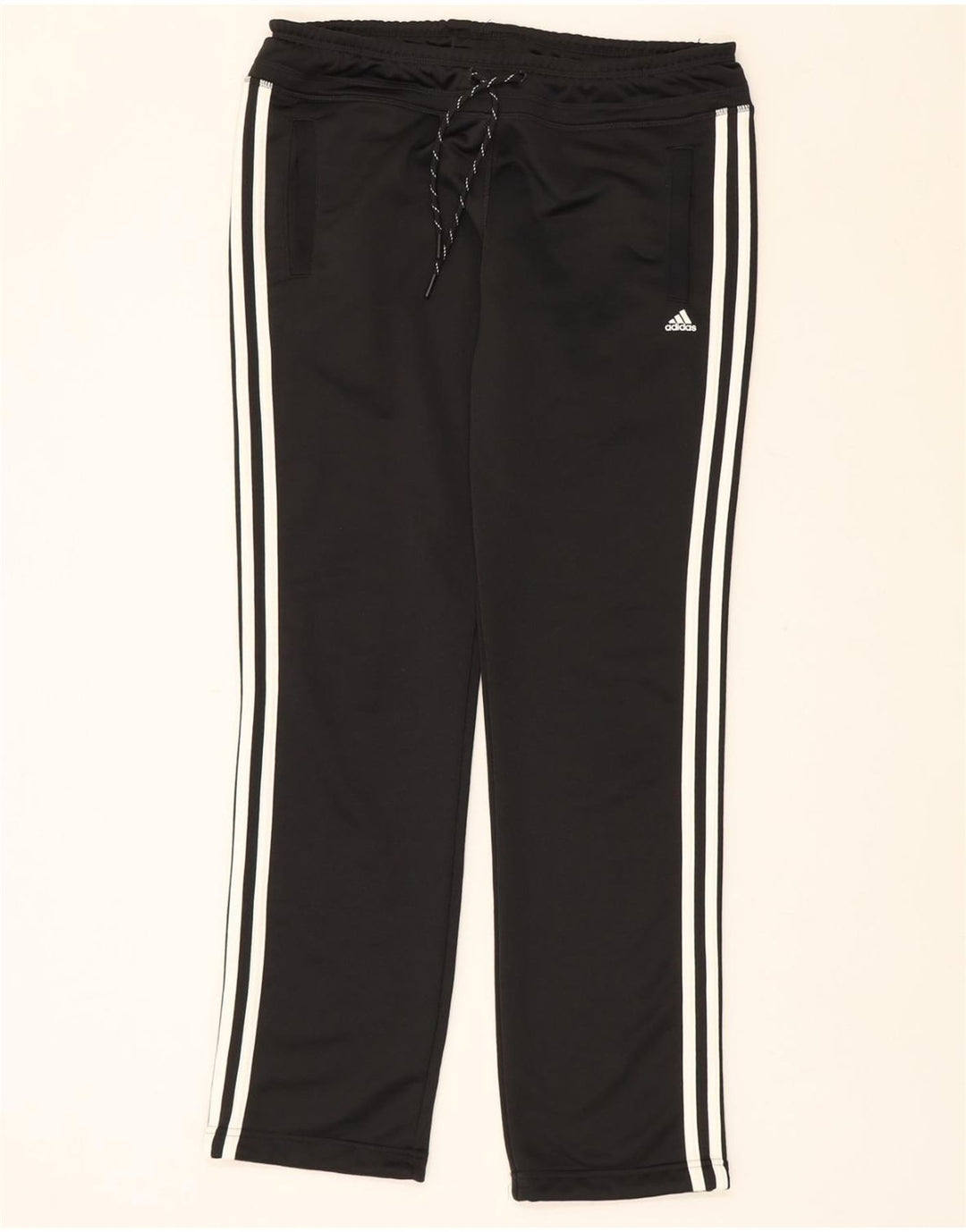 ADIDAS Womens Climalite Tracksuit Trousers UK 8/10 Small  Black Polyester Vintage Adidas and Second-Hand Adidas from Messina Hembry 