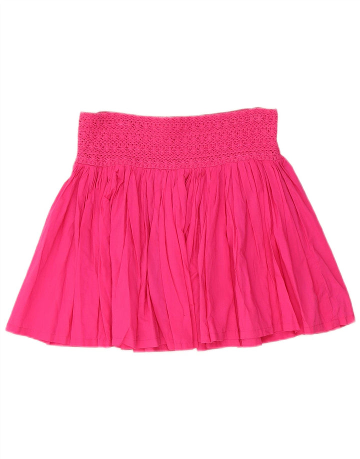 Minigonna a pieghe da donna Marks & Spencer W28 rosa medio
