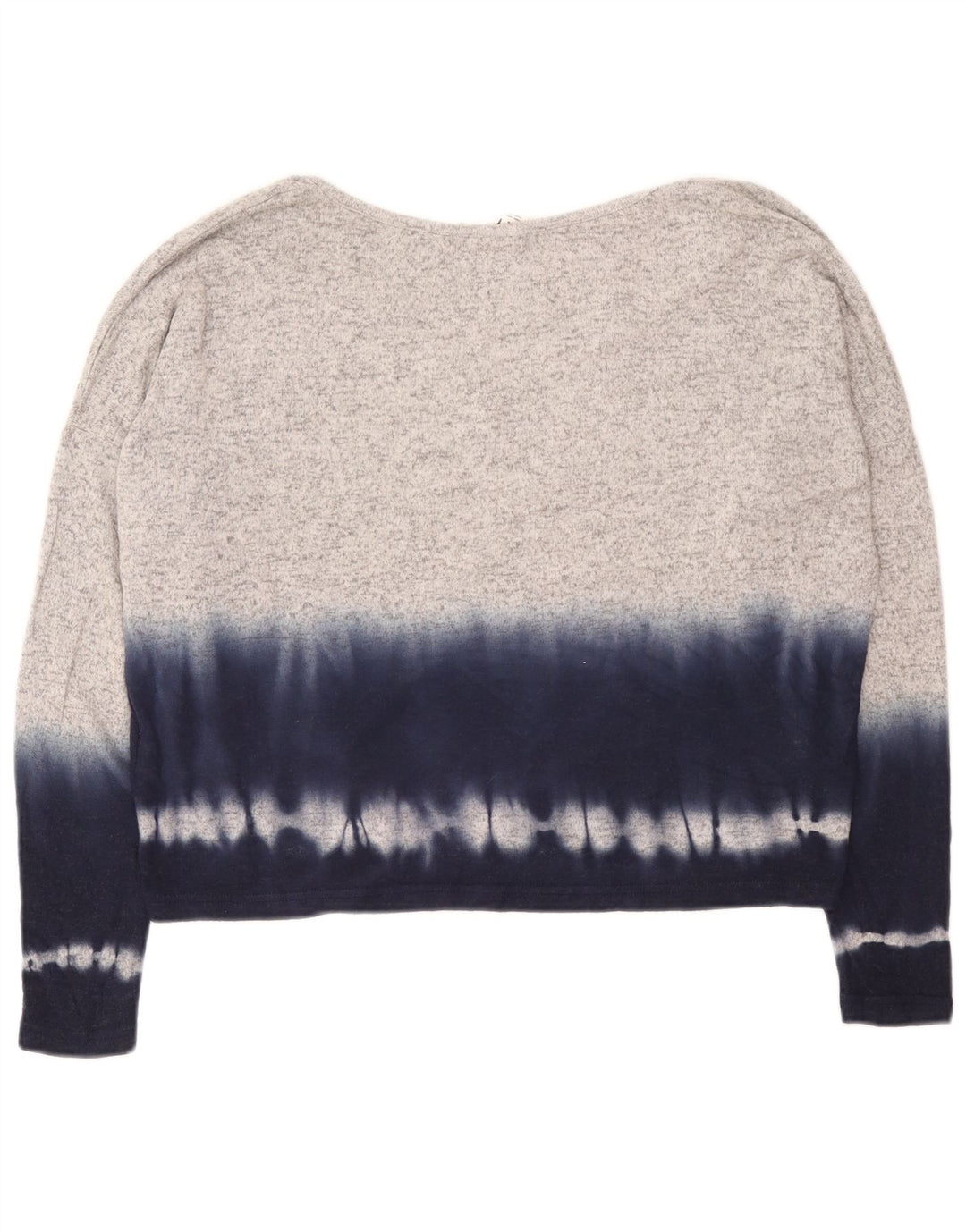 Top oversize da donna Roxy a maniche lunghe UK 10 Small Grigio Tie Dye Viscosa