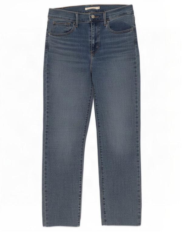 Jeans dritti a vita alta Levi's 724 da donna W29 L28 in cotone blu
