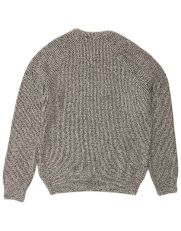 Maglione maglione girocollo da donna Marks & Spencer UK 12 Grigio medio chiazzato