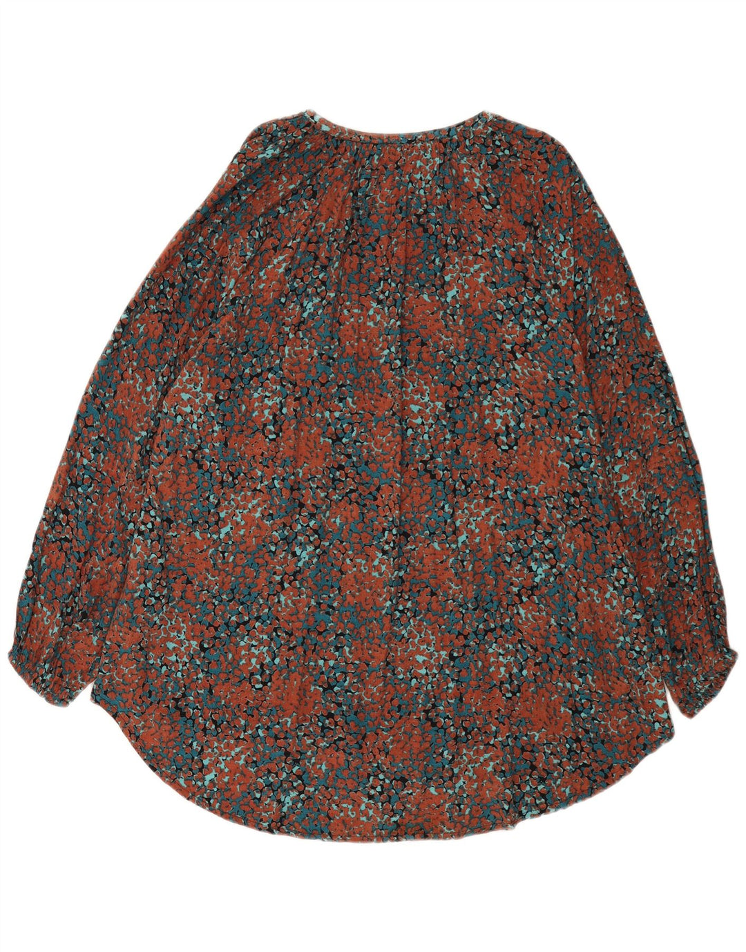 Top tunica a maniche lunghe da donna Fat Face UK 14 Grande multicolore chiazzato