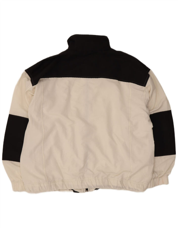 Giacca da tuta da uomo Champion, grande, poliestere color block bianco