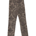 Jeans slim da donna Angelo Marani IT 42 medio W26 L31 cotone floreale grigio