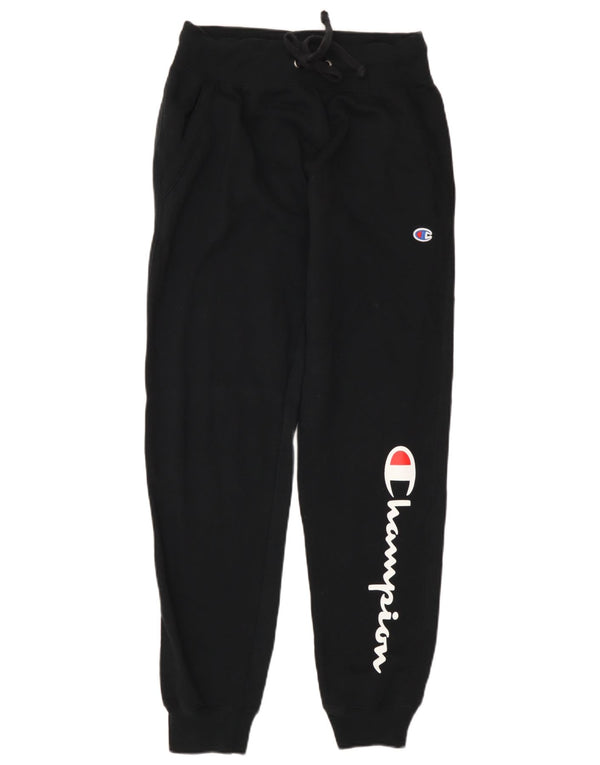 Pantaloni da tuta con grafica da donna Champion Joggers UK 8 Small Nero