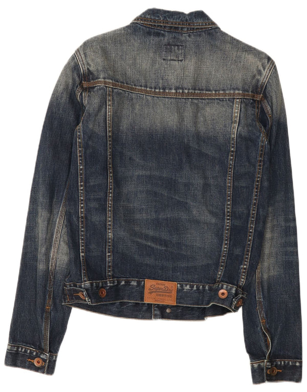 Giacca di jeans da uomo Superdry UK 38 cotone blu navy medio