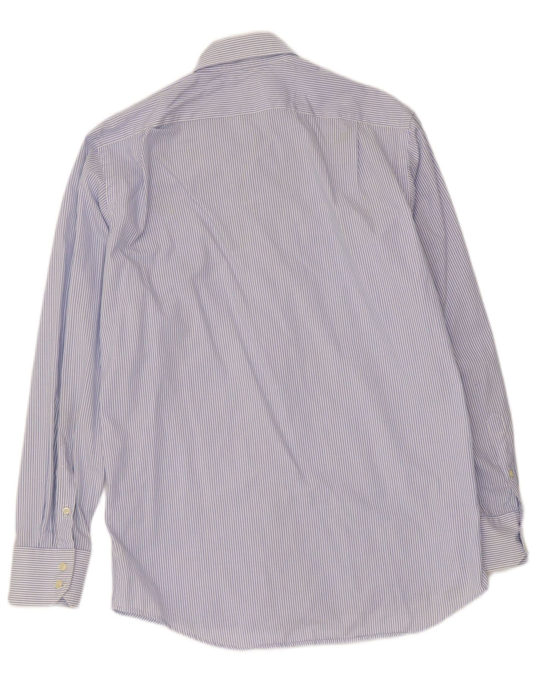 Camicia da uomo Lacoste taglia 39 cotone gessato blu medio