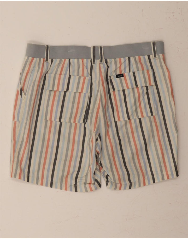LEE Womens Chino Shorts US 14 XL W38  Multicoloured Striped Cotton Vintage Lee and Second-Hand Lee from Messina Hembry 