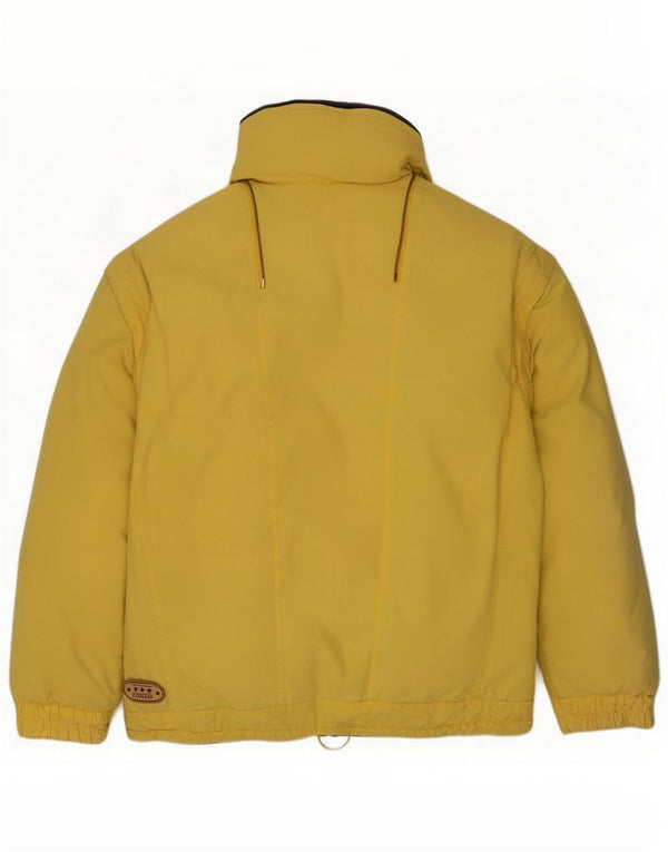 Vintage Mens Reversible Padded Jacket UK 36 Small Yellow Cotton