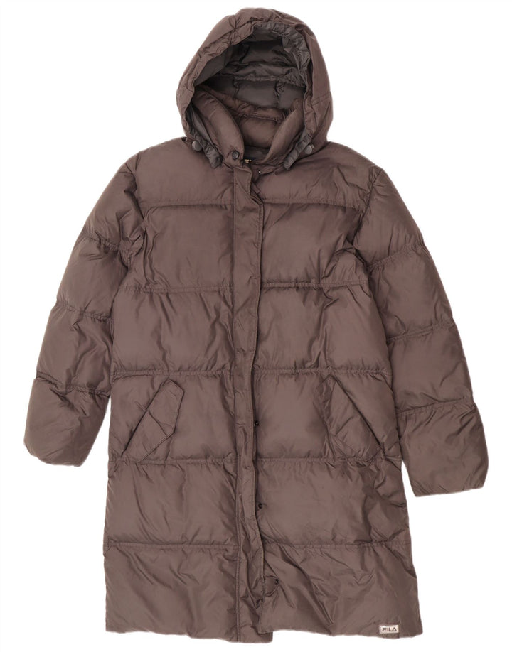 Cappotto imbottito con cappuccio da donna Fila IT 44 Nylon grigio medio