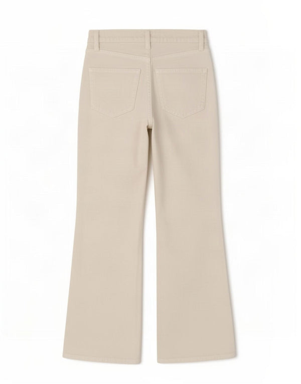 Jeans Bootcut da donna Zara EU 34 2XS W24 L25 Bianco sporco
