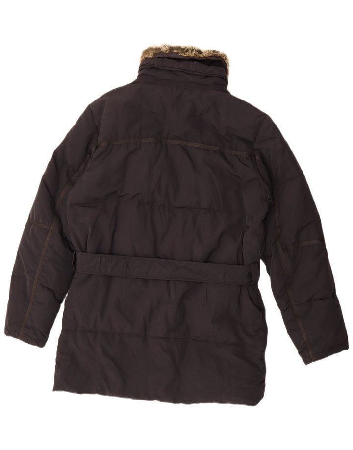 Cappotto imbottito da uomo Canadiens UK 38 cotone nero medio