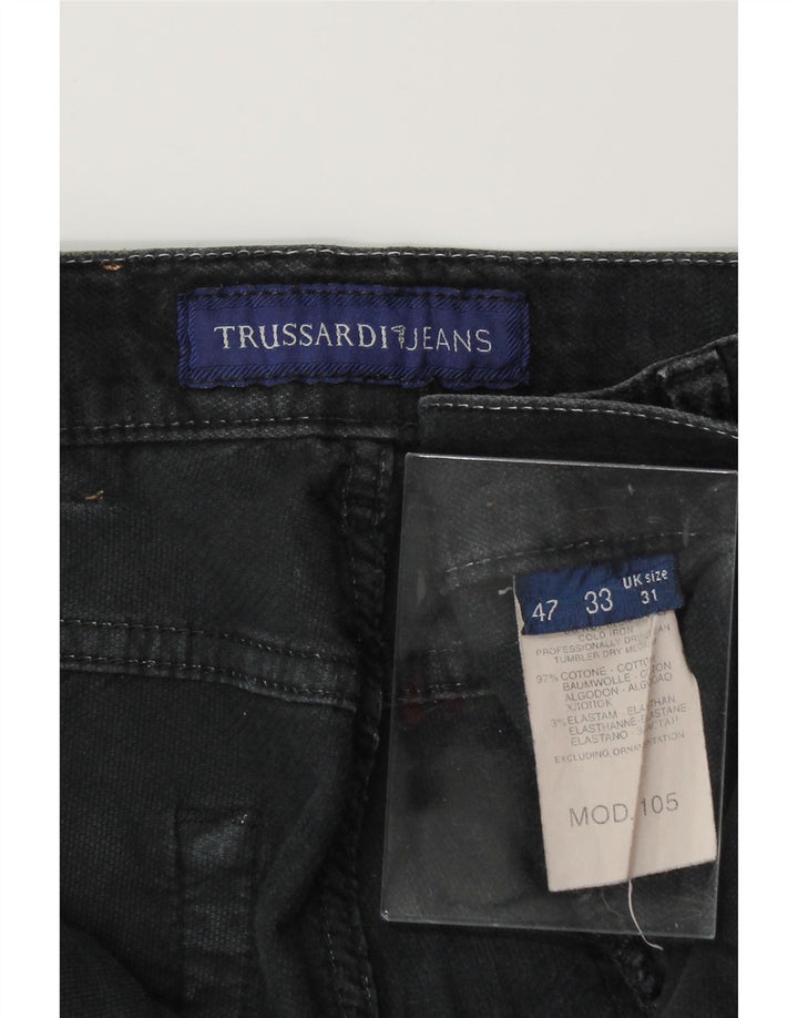 TRUSSARDI Womens Slim Jeans W31 L28 Black Cotton Vintage Trussardi and Second-Hand Trussardi from Messina Hembry 