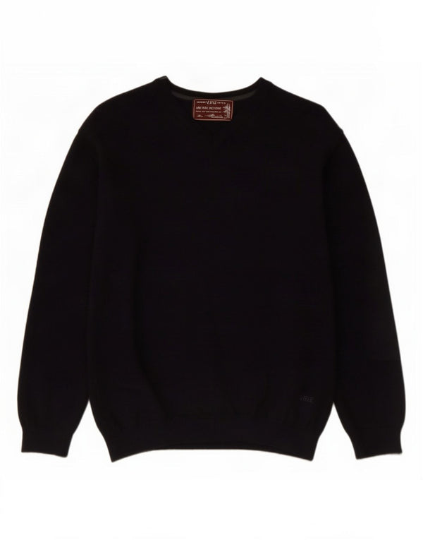 Maglione da donna con scollo a V Rifle UK 12 Medio Blu Navy