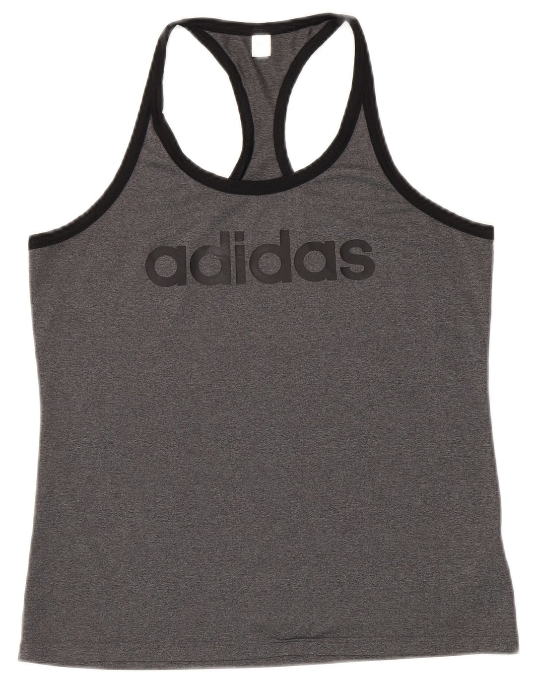 Canotta grafica ADIDAS da donna Climalite UK 12/14 Poliestere grigio medio