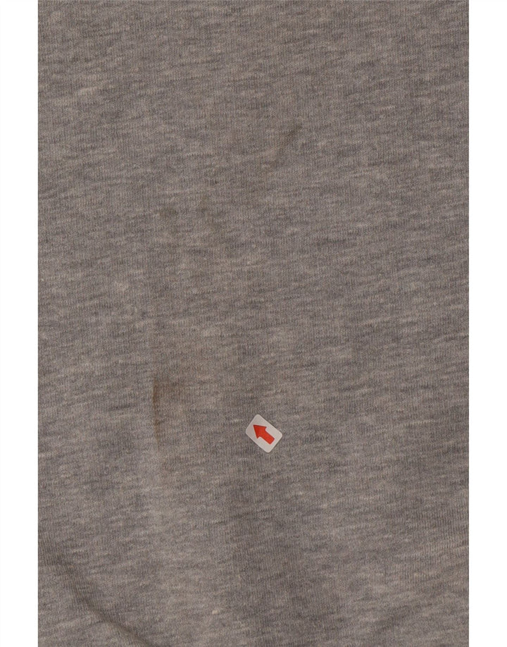 Felpa grafica da uomo New Balance, maglione piccolo, cotone grigio