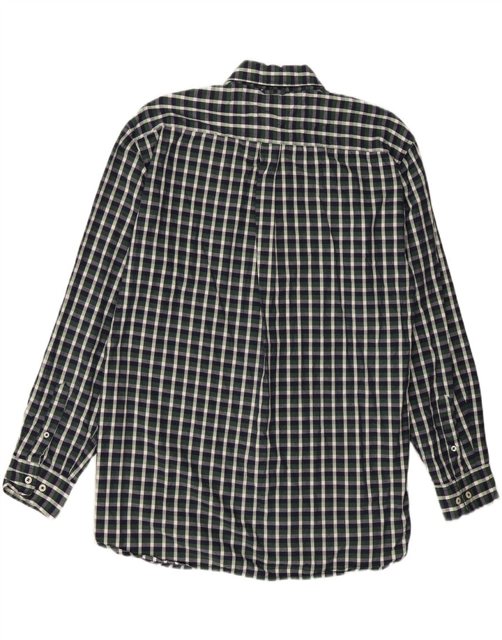 TOMMY HILFIGER Mens Shirt Large Green Check Vintage Tommy Hilfiger and Second-Hand Tommy Hilfiger from Messina Hembry 