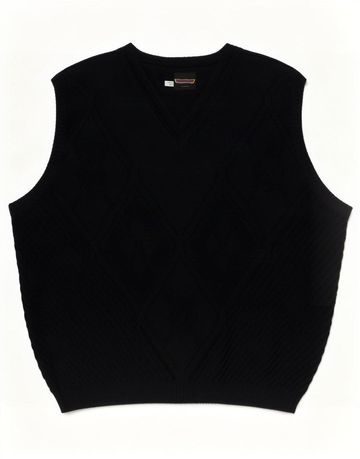 Canotta da uomo WESTBURY EU 48/50 medio blu navy a rombi/diamante